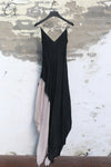 Marc Le Bihan Bias-cut halter dress France MLB-2109-BLACK/ROSE